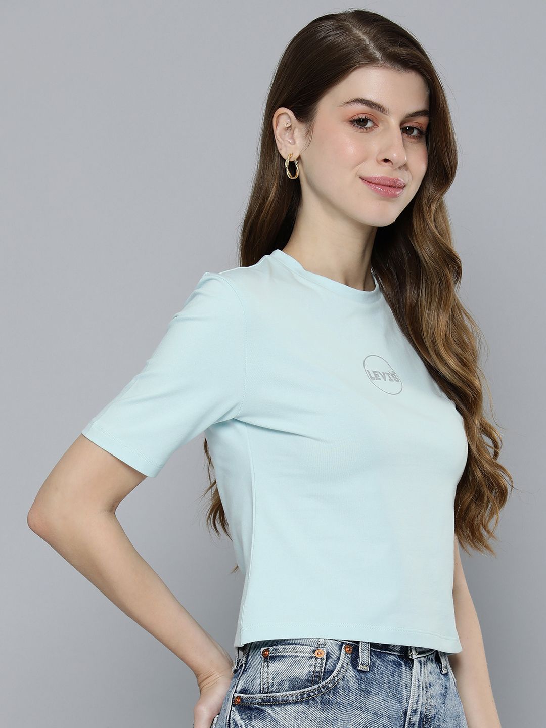 Women's Brand Logo Slim Fit T-shirt - f53f2a5768464dce85f8bf8cceb3b239 View