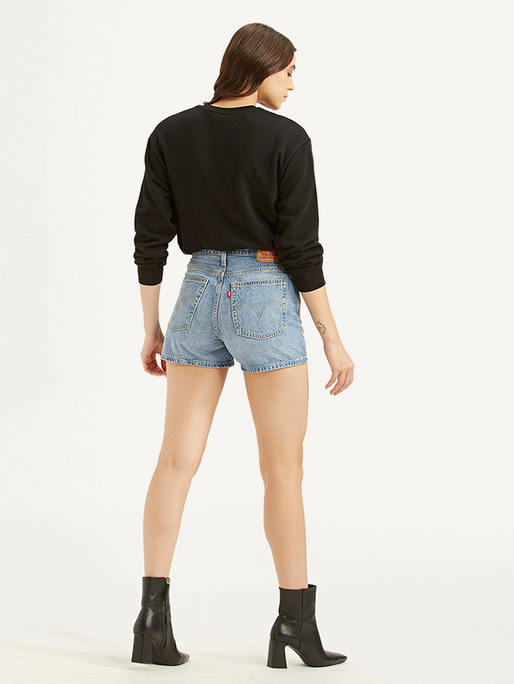 Women's High Rise Blue Regular Fit Shorts - 9b208fd26cabb3c3548c5163591f48d4 View