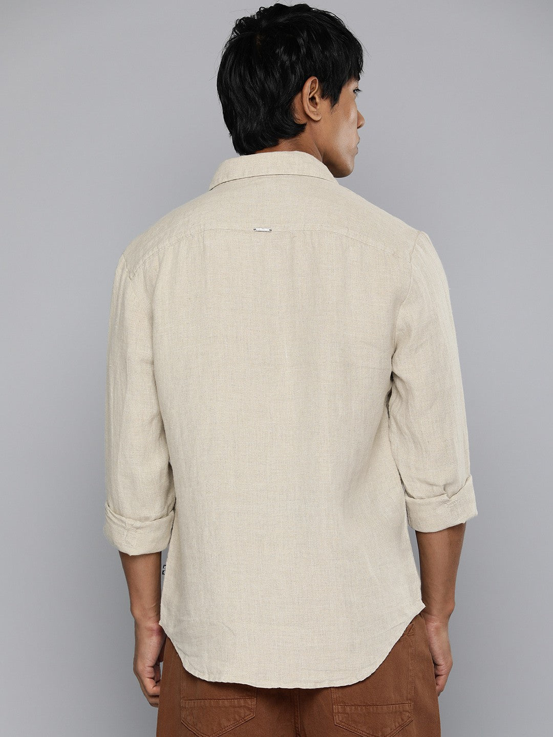 Men's Redloop Solid Slim Fit Linen Shirt - 9f177c20-b60f-4f8f-a1ac-0f35a14749311712730453869-Levis-Men-Shirts-461712730453547-5 View