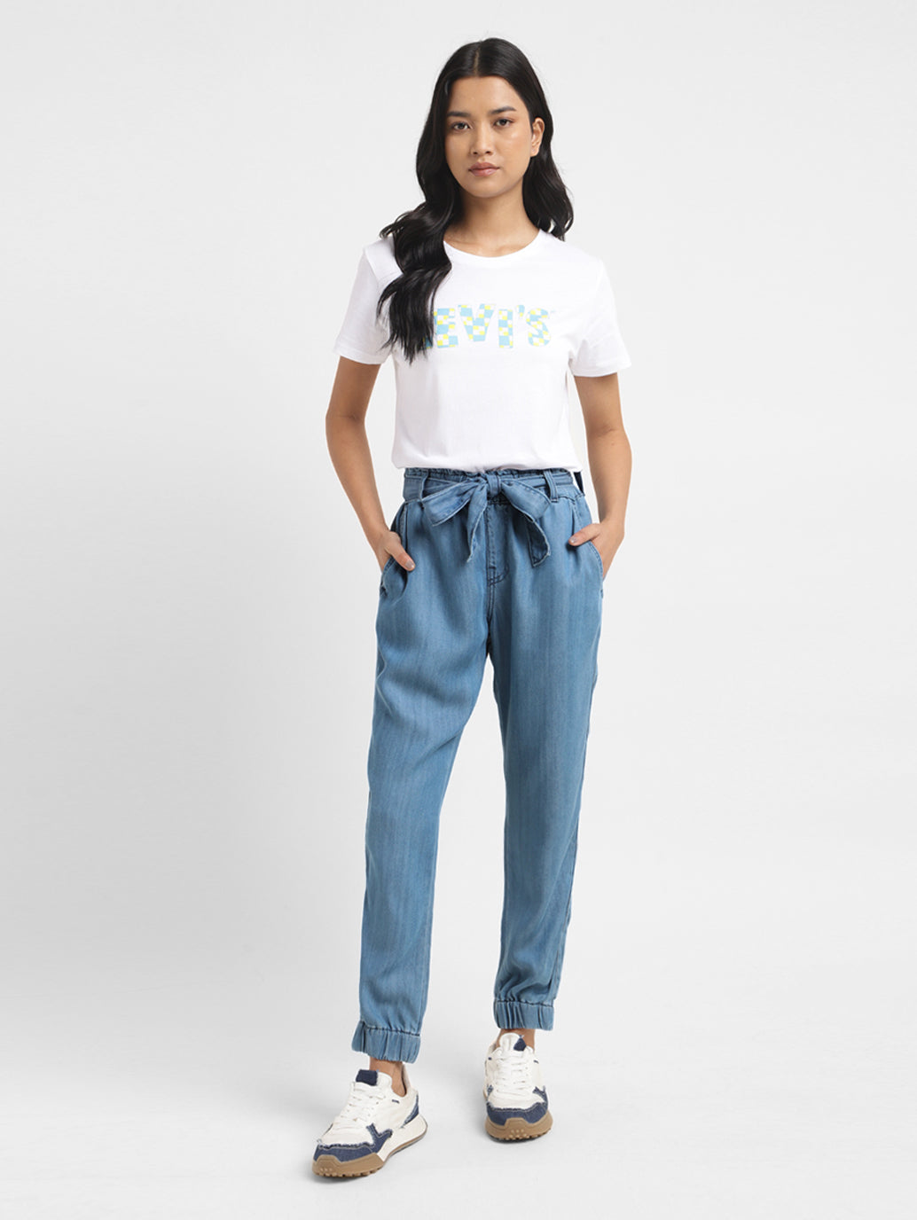 Women's High Rise Regular Fit Joggers - Main Image