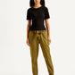 Women's High Rise Brown Regular Fit Joggers