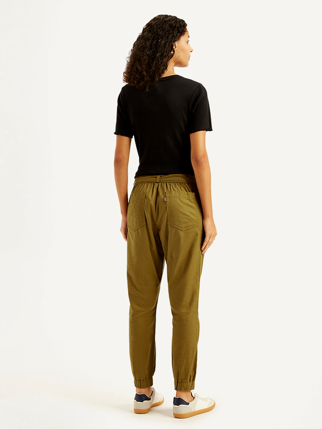 Women's High Rise Brown Regular Fit Joggers