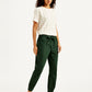 Women's High Rise Green Regular Fit Joggers