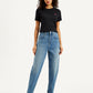Women's Blue Loose Tapered Fit High Rise Jeans - 7c2e43f9-5470-4744-b1a5-45c982c7438e View