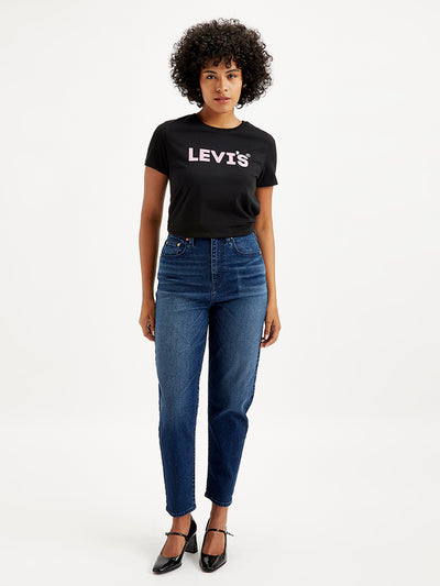 levi's Women's Blue Loose Tapered Fit High Rise Jeans-picture-14