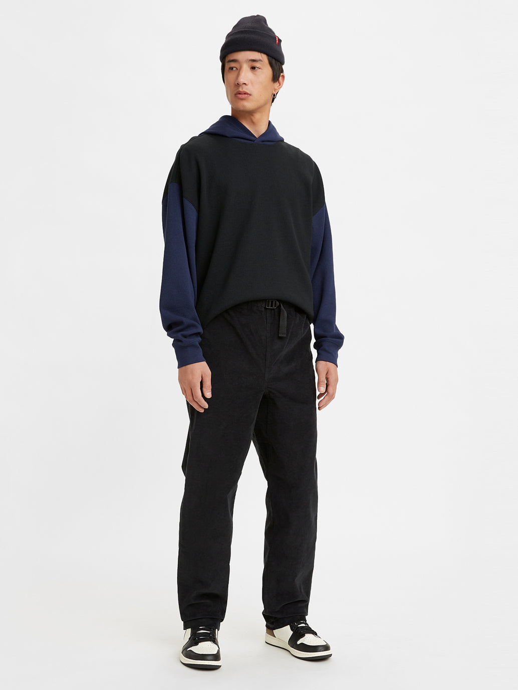 Men's Solid Corduroy Trousers - 2447be96-beae-40b9-b068-0ad83864a2ea View