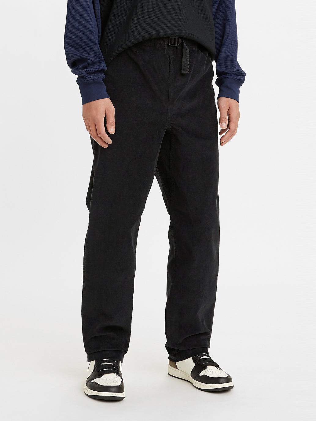 Men's Solid Corduroy Trousers - d3427c3c-181d-4329-af8f-83d00202d16c View