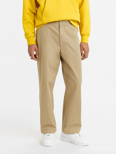 Men's Beige Regular Fit Trousers-image-5