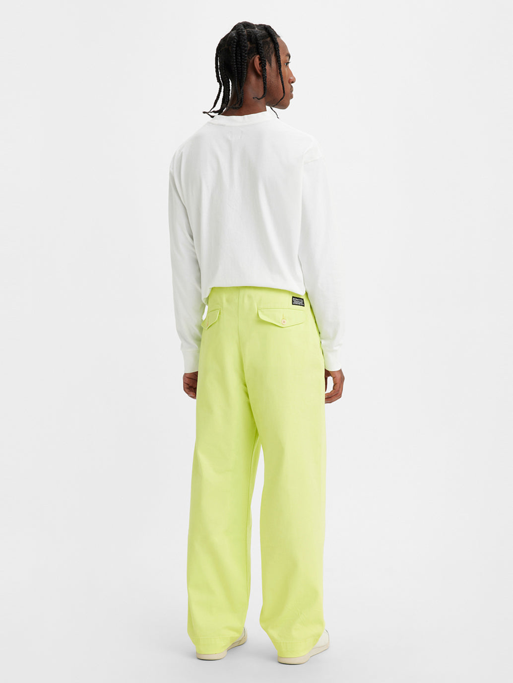 Men's Yellow Loose Fit Trousers