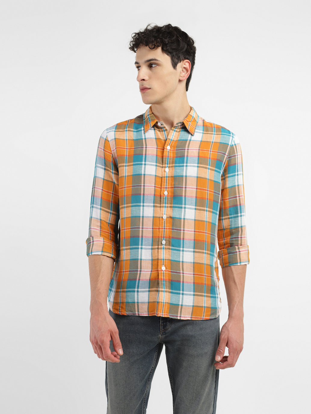 Men's Chekered Slim Fit Shirts