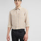 Men's Checkered Slim Fit Linen Shirt