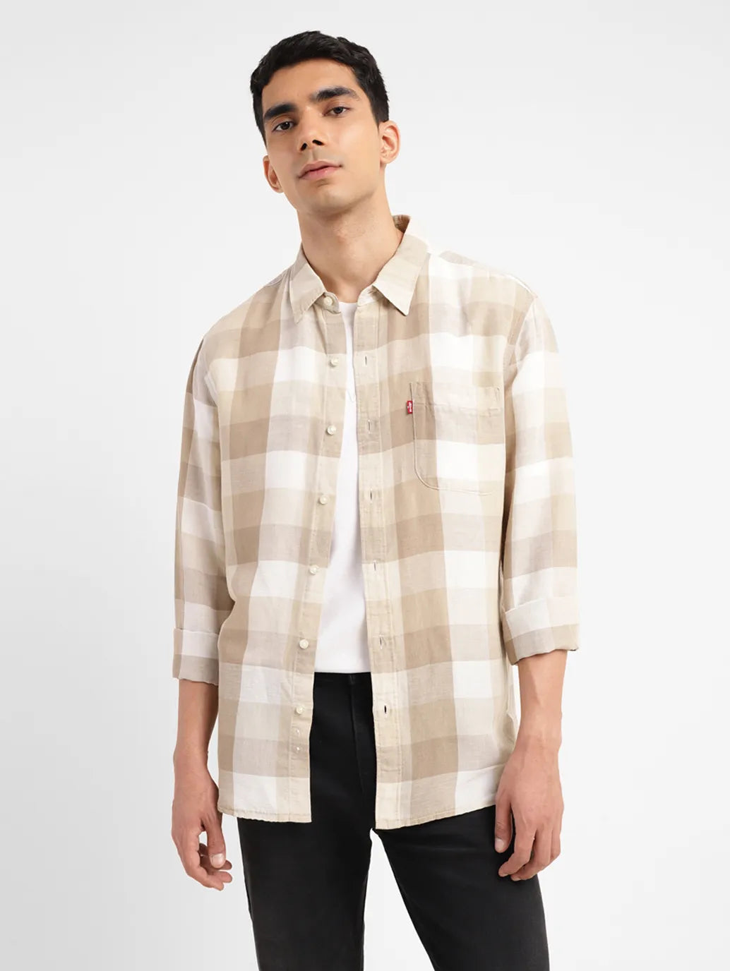 Men's Checkered Slim Fit Shirt