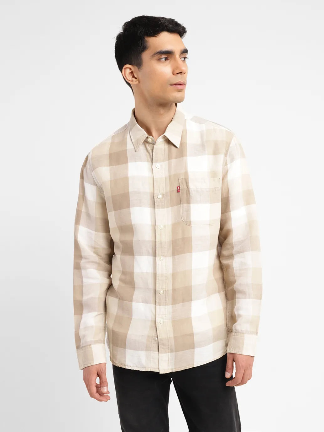 Men's Checkered Slim Fit Shirt - e6a5fcf2-cdc2-484f-8697-18d28d53c557 View