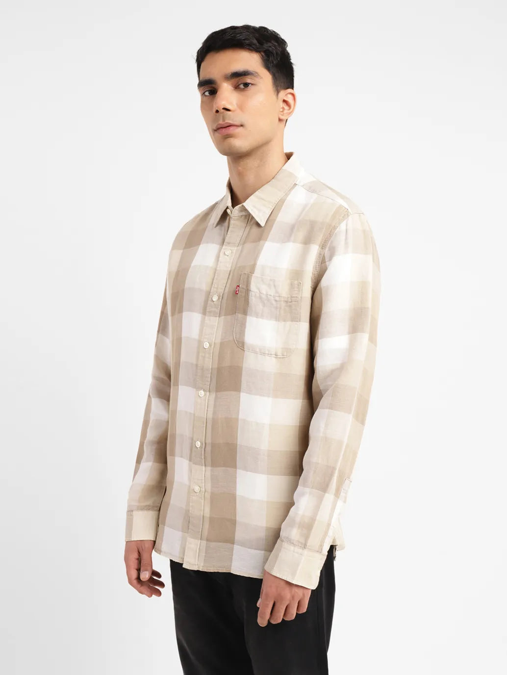 Men's Checkered Slim Fit Shirt - 030ea0dc-65bb-4a0e-960a-5850b08ba00b View