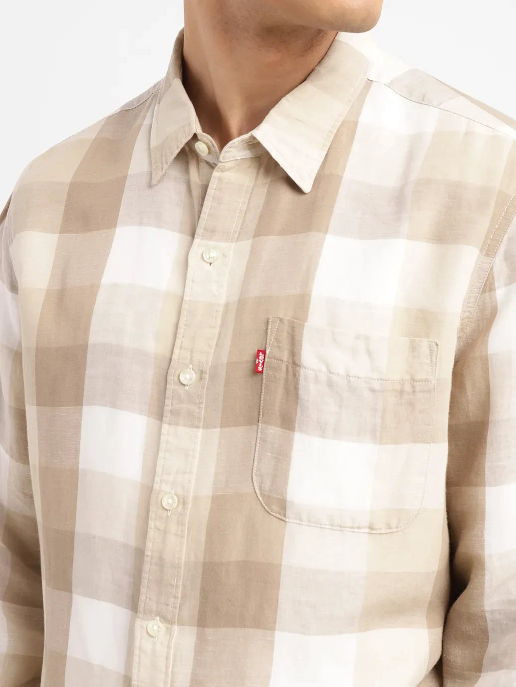 Men's Checkered Slim Fit Shirt - 40052df0-97a8-470f-a543-30405b156734 View