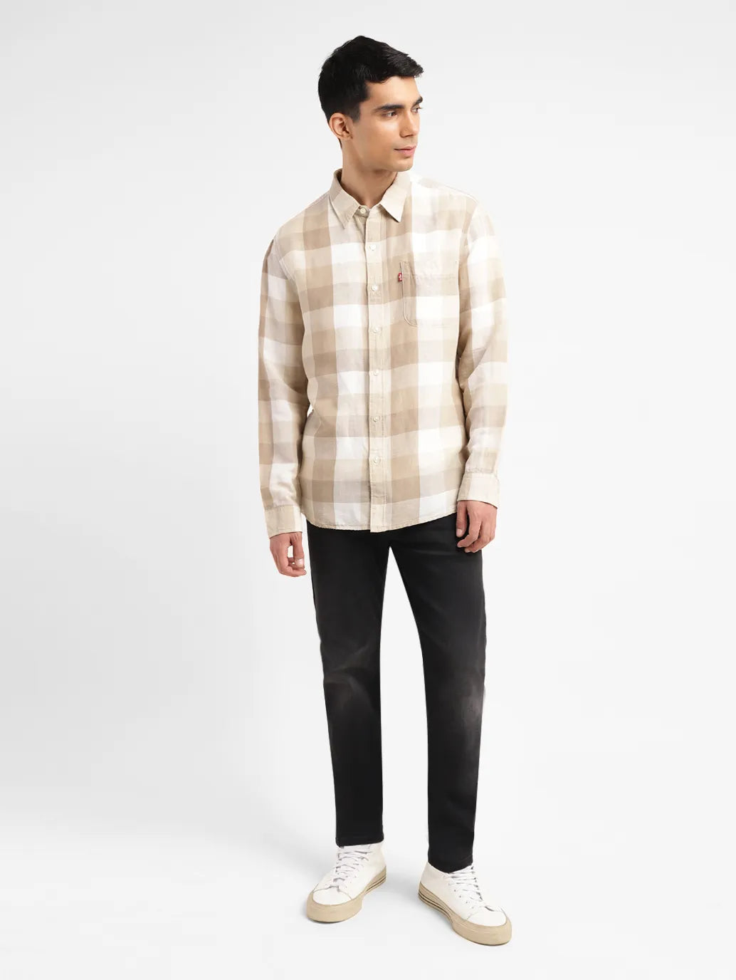 Men's Checkered Slim Fit Shirt - 13aff3be-6a71-4c74-98e0-dcf783bf5bff View