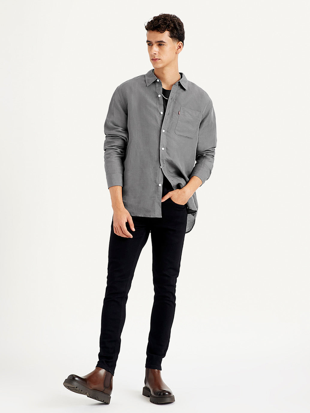 Men's Solid Slim Fit Shirt