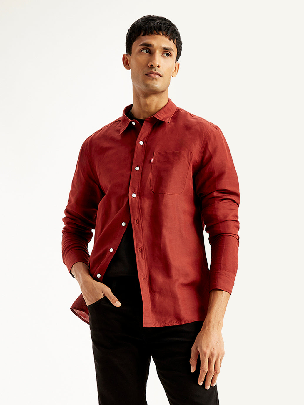 Men's Solid Slim Fit Shirt