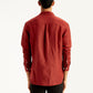 Men's Solid Regular Fit Shirt - Back View