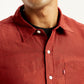 Men's Solid Regular Fit Shirt - Detail View