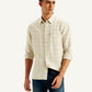 Men's Checkered Spread Collar Shirt