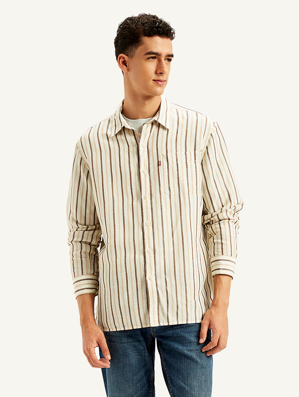 Men's Striped Regular Fit Shirt