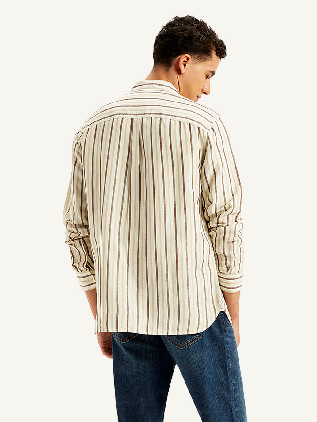 Men's Striped Regular Fit Shirt