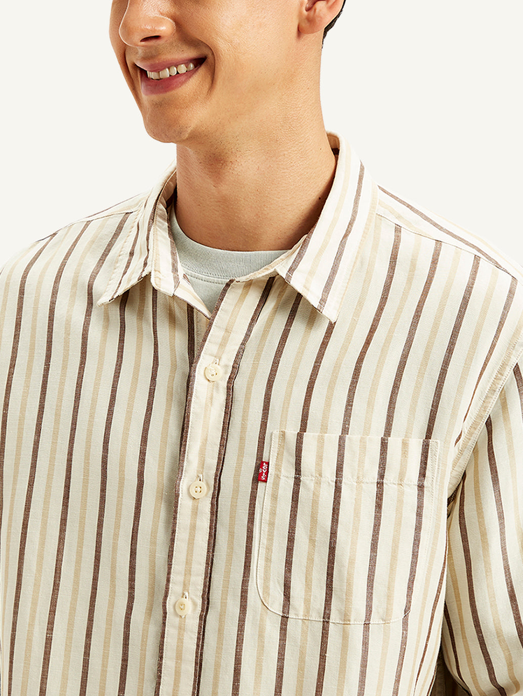 Men's Striped Regular Fit Shirt