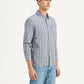 Men's Striped Slim Fit Linen Shirt - a26665d5-f1e6-4b26-a5ba-000677ae6c7c View