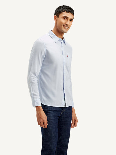 Men's Solid Slim Fit Linen Shirt