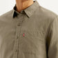 Men's Solid Slim Fit Linen Shirt - Detail View