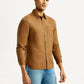 Men's Solid Slim Fit Linen Shirt - Side View