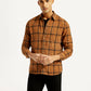 Men's Checkered Slim Fit Linen Shirt - Styleshot View