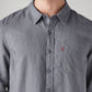 Men's Solid Slim Fit Linen Shirt - 20 View