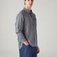 Men's Solid Slim Fit Linen Shirt - Side View