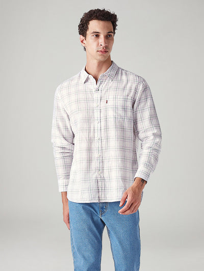levi's Men's Checkered Slim Fit Linen Shirt-picture-26