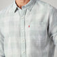 Men's Checkered Slim Fit Linen Shirt - 20 View