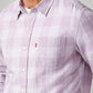 Men's Checkered Slim Fit Linen Shirt - 20 View