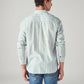 Men's Striped Slim Fit Linen Shirt - Back View