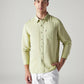 Men's Solid Slim Fit Linen Shirt - Styleshot View