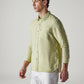 Men's Solid Slim Fit Linen Shirt - Side View