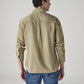 Men's Solid Slim Fit Corduroy Shirt - Back View