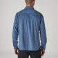 Men's Solid Slim Fit Corduroy Shirt - Back View