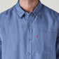 Men's Solid Slim Fit Linen Shirt - Detail View