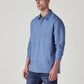 Men's Solid Slim Fit Linen Shirt - Side View