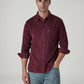 Men's Solid Slim Fit Corduroy Shirt - Styleshot View