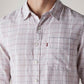 Men's Checkered Slim Fit Linen Shirt - 20 View