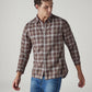 Men's Checkered Slim Fit Linen Shirt - Styleshot View