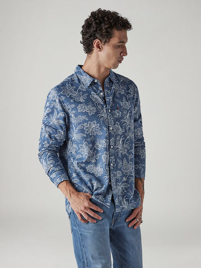 levi's Men's Floral Slim Fit Linen Shirt-picture-18