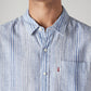 Men's Striped Slim Fit Linen Shirt - 20 View